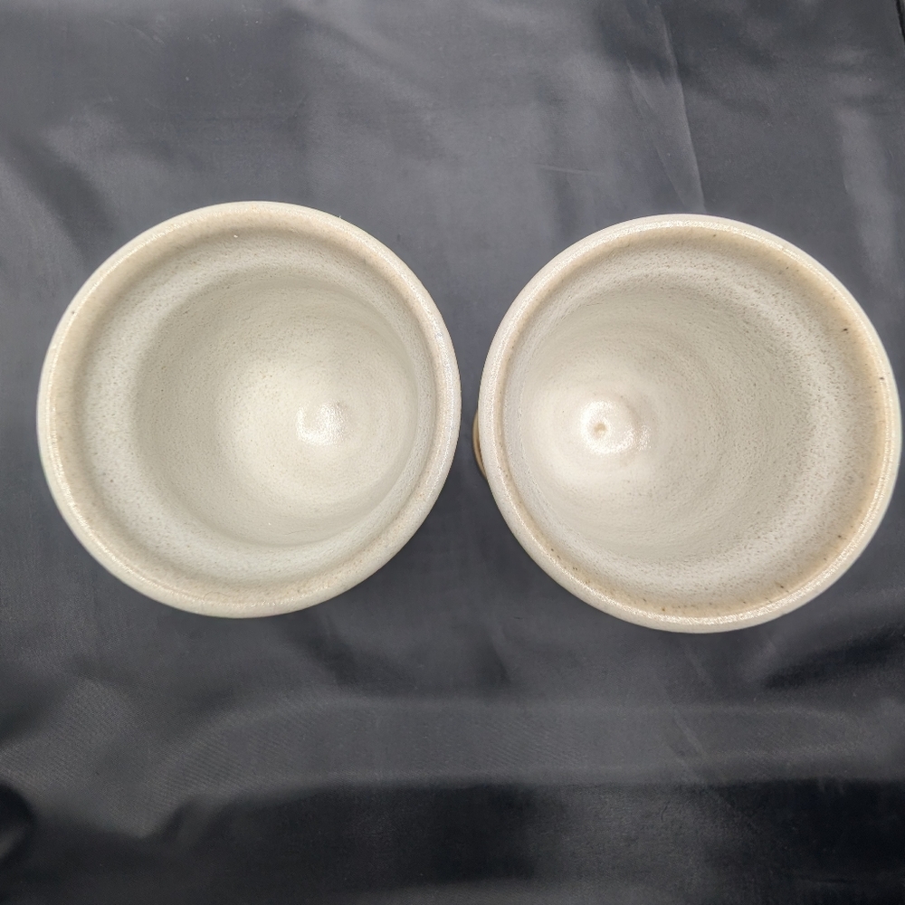 Clyde Gobble Signed Pottery Goblets, Hard To Find - Picture 2 of 9